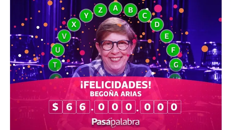Arias ganó la noche de este jueves el millonario premio.
