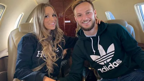 Raquel Mauri le prestó el ropero a su hombre, Iván Rakitic