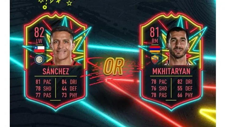 Sánchez llega como Ones To Watch en un SBC de FIFA 20