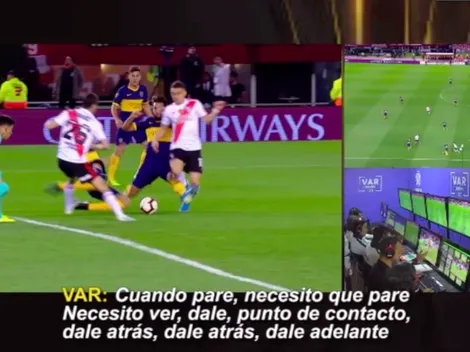 Audio VAR: así decidieron el penal a favor de River ante Boca en Libertadores