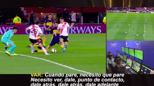 Audio VAR: así los árbitros decidieron el penal a favor de River Plate ante Boca Juniors por Libertadores