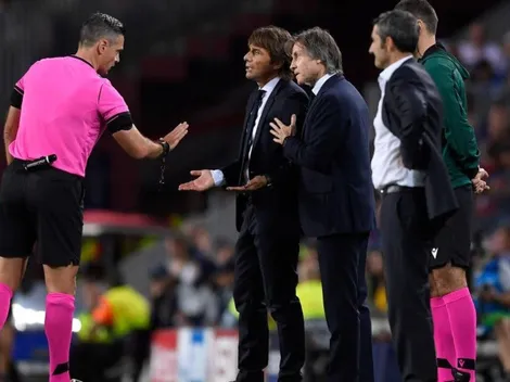 Conte al árbitro: "He tenido una sensación desagradable desde el primer minuto"