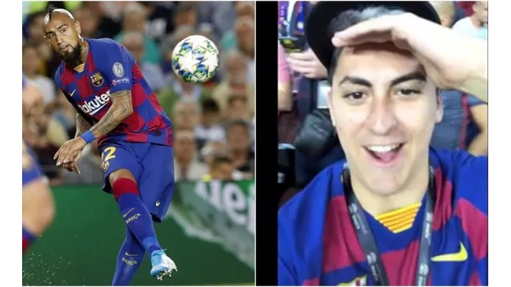 Vidal desató acaloradas reacciones en el público del Camp Nou