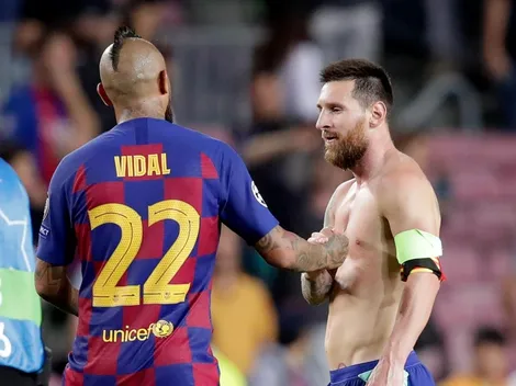 Messi queda loco con el ingreso de Vidal ante el Inter