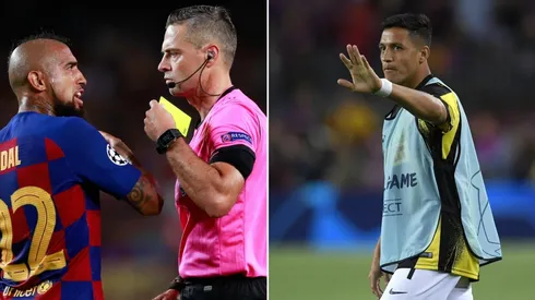 En la misma jugada se llevaron amarilla Vidal y Alexis.