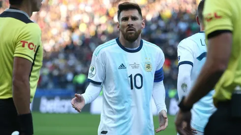 Lio Messi contra Chile en Brasil 2019.