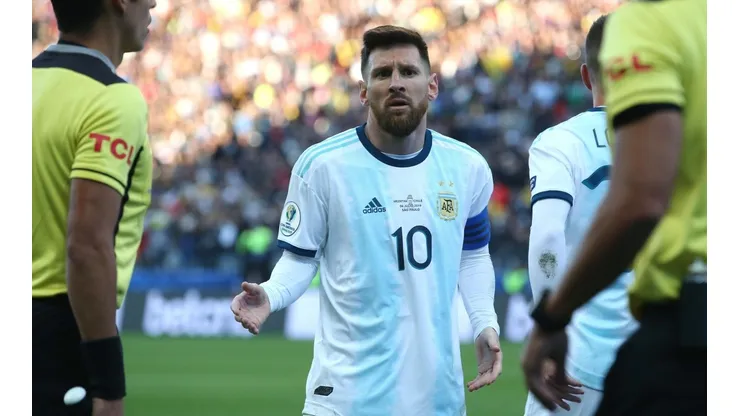 Lio Messi contra Chile en Brasil 2019.