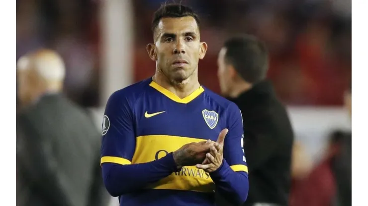 El gesto de Tévez.