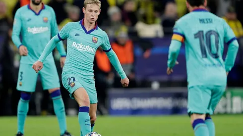 De Jong feliz por jugar con Lio.