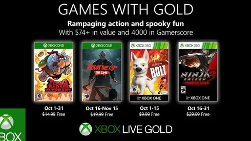 Ya puedes descargar los juegos gratis de Xbox Games with Gold