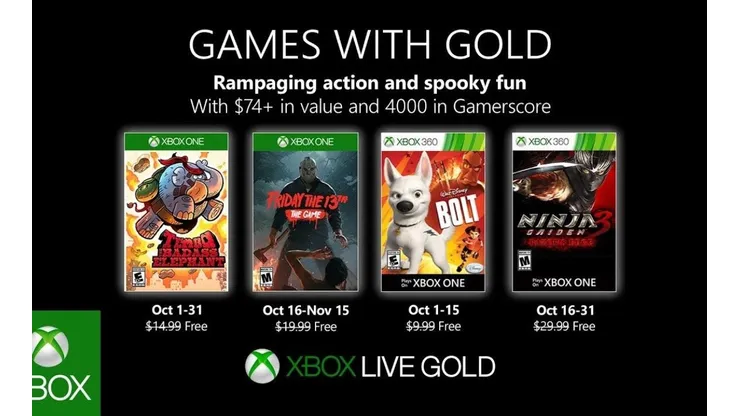 Ya puedes descargar los juegos gratis de Xbox Games with Gold
