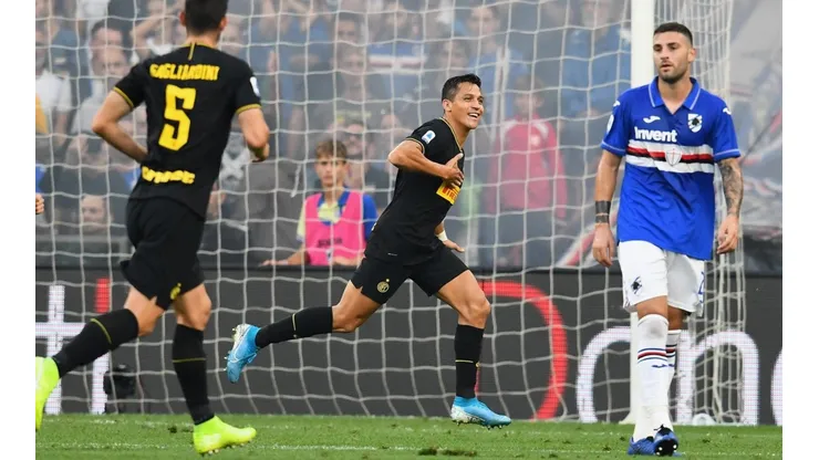 Dos goles de Alexis ante Sampdoria.