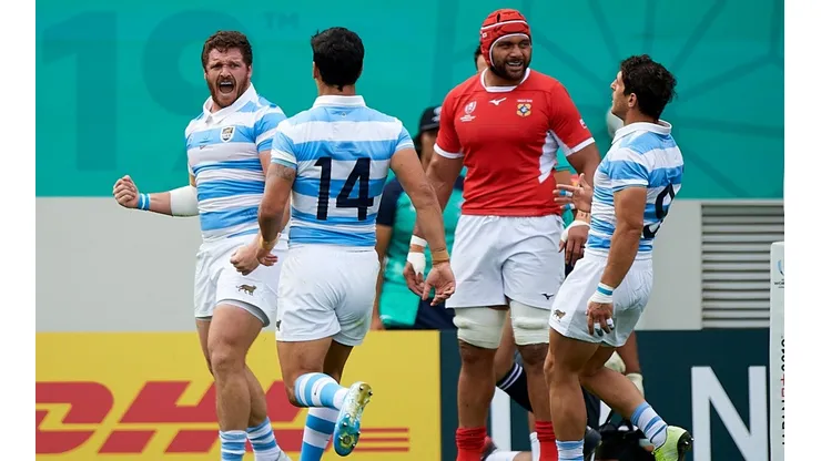 Con los puntos logrados en el primer tiempo, los Pumas vencieron a Tonga en el Mundial de Rugby.