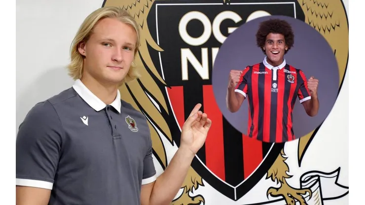 Dolberg a la izquierda, Diaby-Fadiga a la derecha.