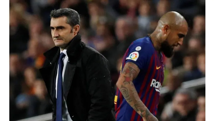 Arturo Vidal suma 69 minutos en cuatro partidos por Barcelona esta temporada