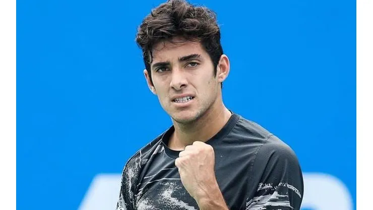 Cristian Garín celebra su paso a cuartos de final del ATP de Chengdu