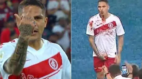 A Paolo Guerrero se le sale la cadena con su ex equipo: le cortan la cara, insulta al árbitro y se va expulsado