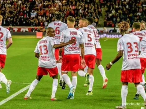 La alocada celebración en camarines del Reims tras vencer al PSG