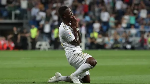 Vinicius rompió en llanto tras anotar su gol.