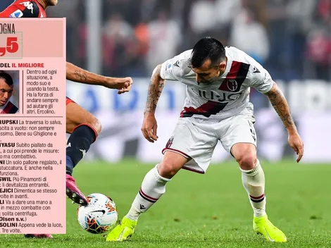 Prensa italiana: Gary Medel "es el mejor" y el "líder de corazón"
