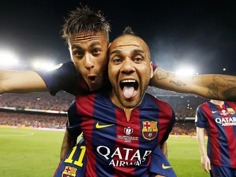 Dani Alves revive la teleserie Neymar: "Su felicidad está en Barcelona"