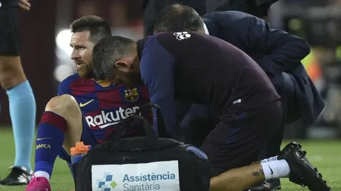 Messi lesionado.
