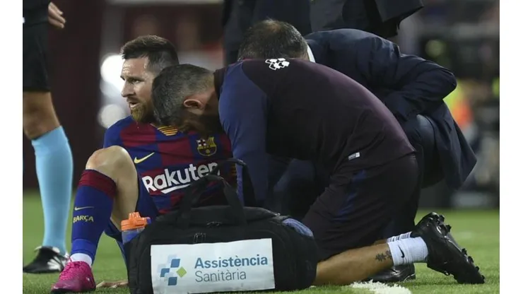 Messi lesionado.