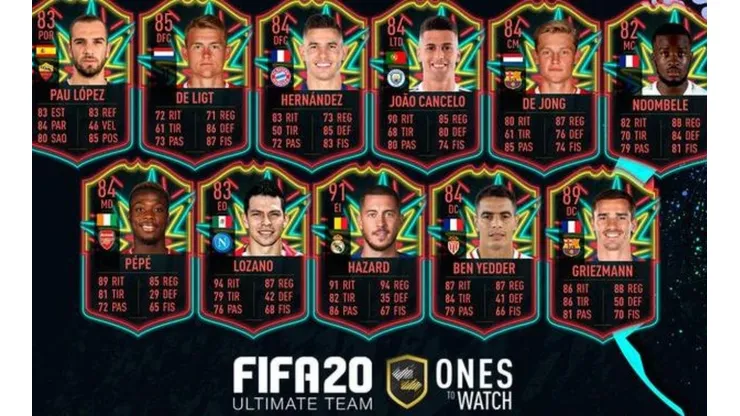 FIFA 20 anuncia los esperados Ones to Watch para el lanzamiento mundial