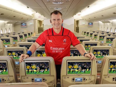 El árbitro de rugby Nigel Owens protagoniza campaña de Emirates