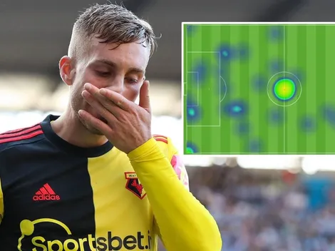 Insólito mapa de calor de Deulofeu ante Man City: no se movió de la mitad
