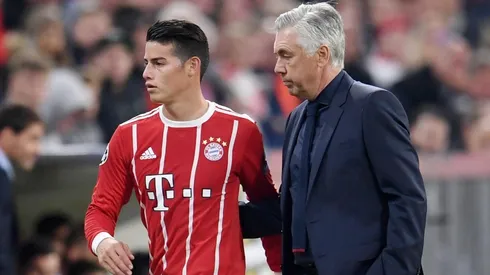Ancelotti tuvo a James en el Bayern Múnich y lo quiso en el Nápoli.