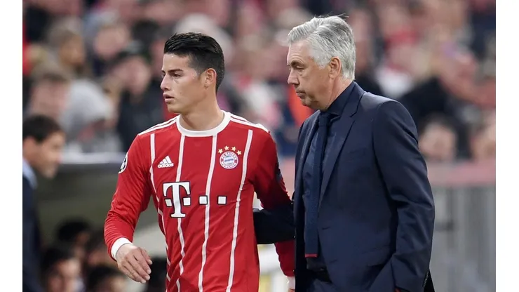 Ancelotti tuvo a James en el Bayern Múnich y lo quiso en el Nápoli.