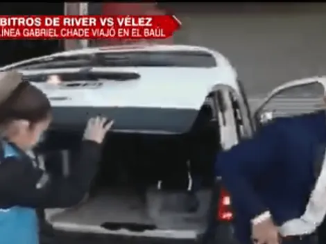 Árbitro del desastroso River vs. Vélez llegó en la maletera del auto