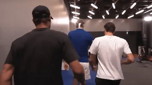 Nadal y Federer en pleno reto a Zverev.