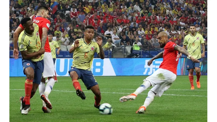 Chile y Colombia en la Copa América 2019.