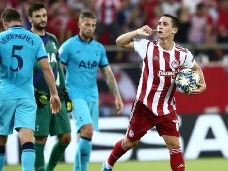 Olympiacos sorprende y le roba un empate al Tottenham en Champions