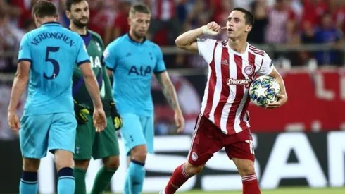 Olympiacos sorprende y le roba un empate al Tottenham en Champions League