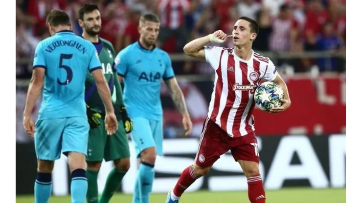 Olympiacos sorprende y le roba un empate al Tottenham en Champions League