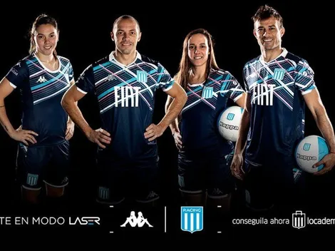 Marcelo Díaz luce la nueva camiseta de Racing