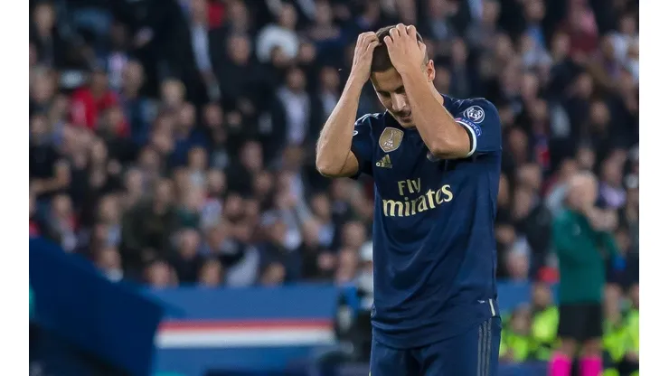 Hazard sufrió en el reciente partido del Real Madrid ante el PSG.