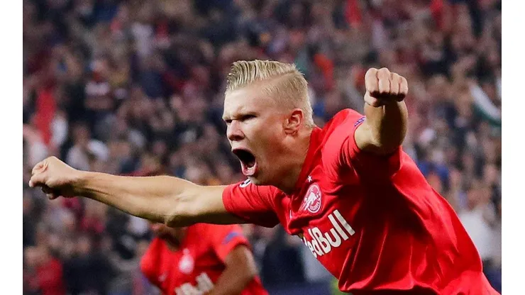 Erling Braut Haland se lució en su estreno por Champions League