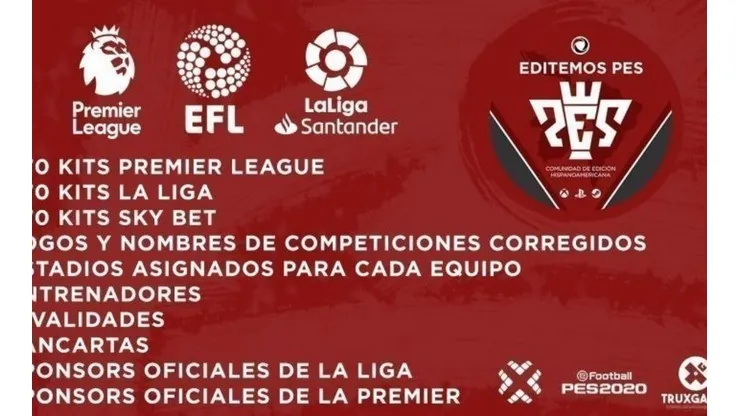 Descarga el Option File V1 de Editemos PES para PES 2020