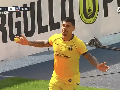 Gol de la UdeConce: El Pato Rubio abre el marcador ante Colo Colo
