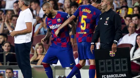 Vidal quedará esperando por minutos de acción.