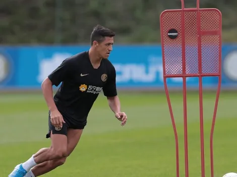 Formación del Inter: Alexis entrena como titular para su debut