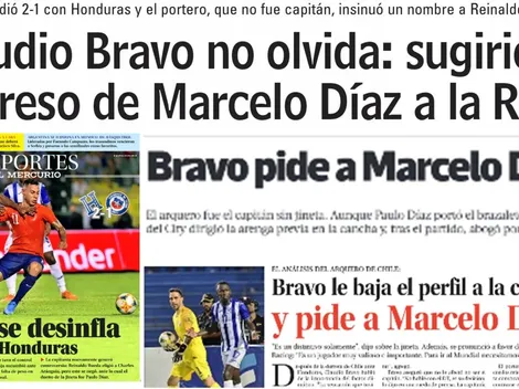 Prensa: Claudio Bravo se lleva todos los titulares con su petición de Marcelo Díaz