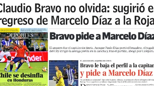 Claudio Bravo aparece en todos los titulares con la "sugerencia" que le hizo a Rueda