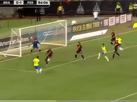 Vinicius tuvo el empate de Brasil ante Perú pero le faltó pegada