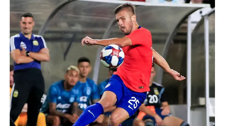 Diego Rubio ante Argentina. Tendrá una gran opción frente a Honduras.