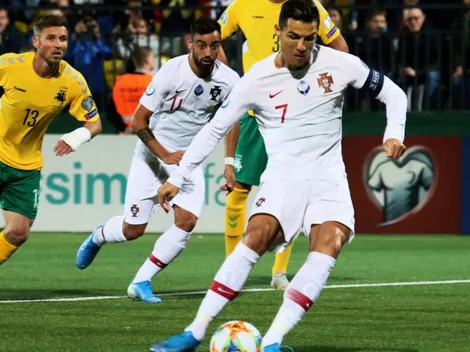 Cristiano locura: marca cuatro de los cinco goles ante Lituania